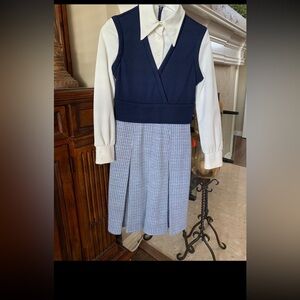 Vintage 60’s Mod jumper dress dagger pinafore
